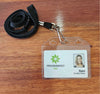 Photo ID card, plastic holder with lanyard