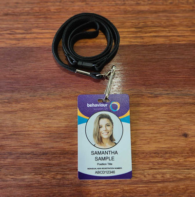 Photo ID lanyard double sided custom design